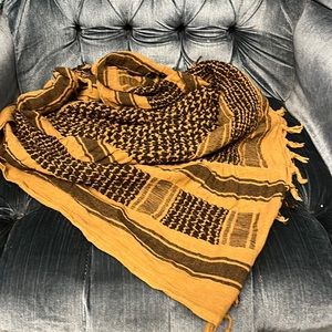 Beautiful brown and black square scarf